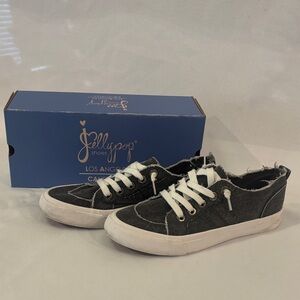 Jellypop Charcoal and White Casual Sneakers